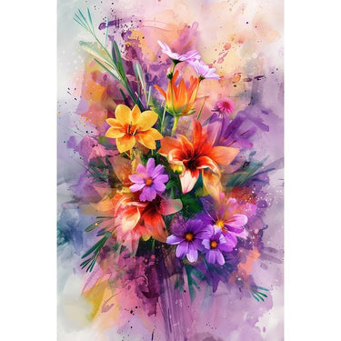 Tableau Contemporain Design de Fleurs